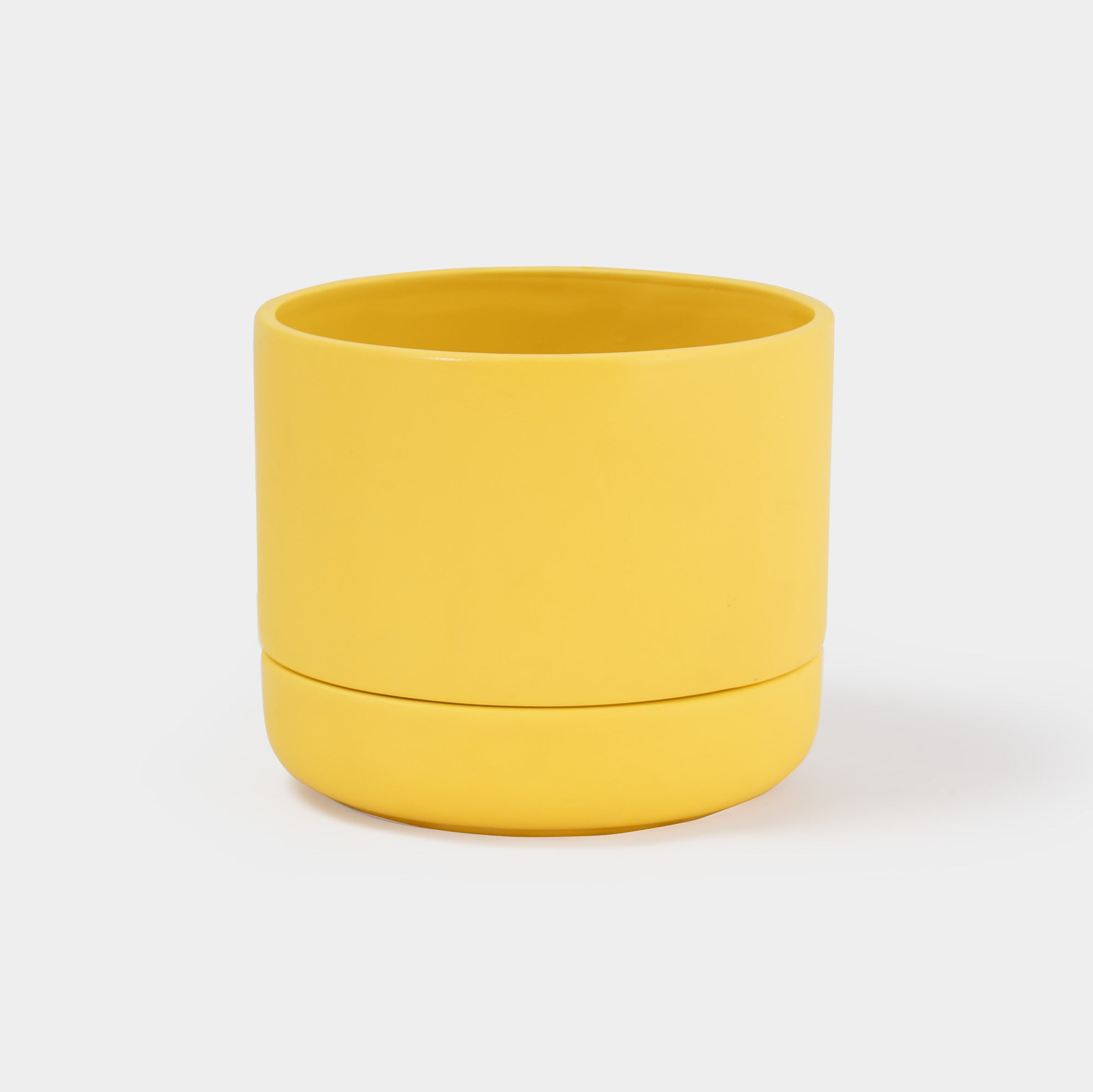 yellow plant pot large Franklin 17 Ceramic Self Watering Pot by Greenery Unlimited Canary