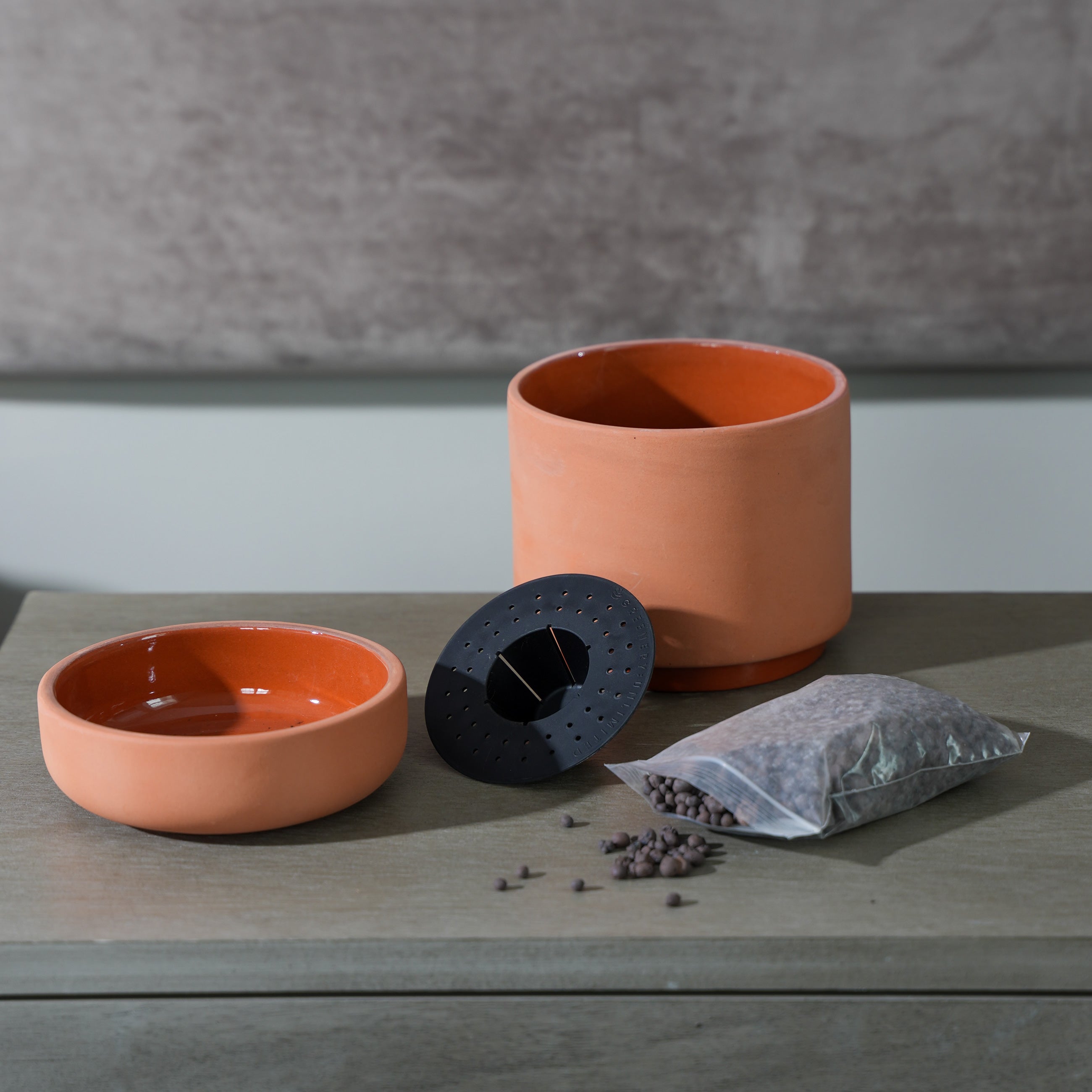 12 self watering planter Franklin 12 Ceramic Self Watering Pot Cobalt