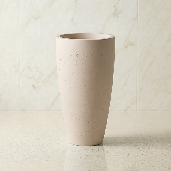 Newel 30 Large Planter Travertine
