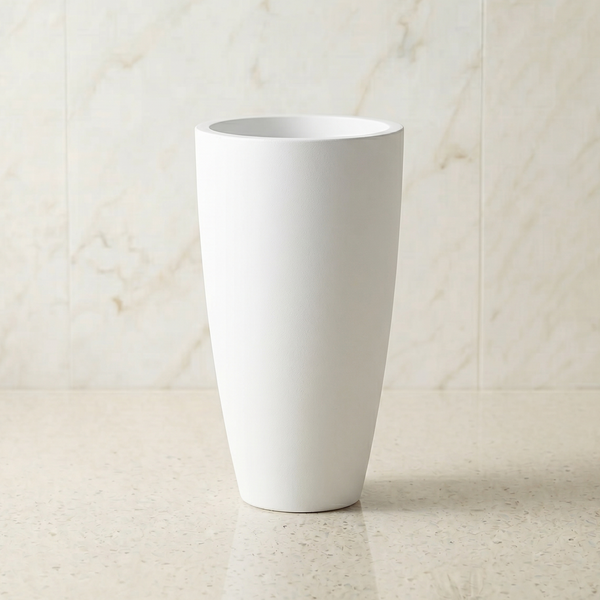 Newel 30 Large Planter White